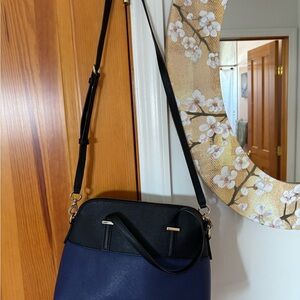 Kate Spade Black and Navy Crossbody Bag
